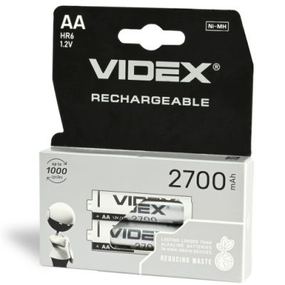 акумулятор videx 2700 aa (2шт) 