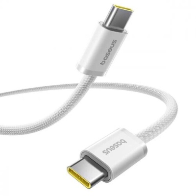 кабель baseus dynamic 4 fast charging type-c - type-c 100w/2m (p10381400211-01) (white) 