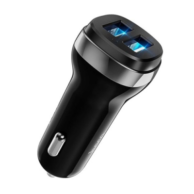 Автомобільний Зарядний Пристрій Hoco Z40 2USB/2.4A (Чорний)