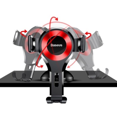 Автотримач Baseus Premium Osculum Type Gravity Car Mount (SUYL-XP09) Black-red 