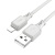 кабель hoco x101 silicone usb - lightning 2.4a/1m (сірий) 