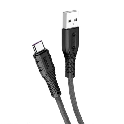кабель hoco x67 usb - type-c 5a/1m (чорний) 