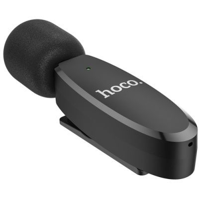 мікрофон петличний бездротовий hoco l15 type-c (чорний) 