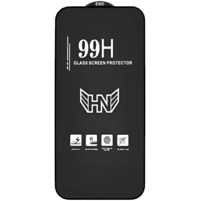 захисне скло glass 99h antistatic для apple iphone 17 pro max (чорний) 