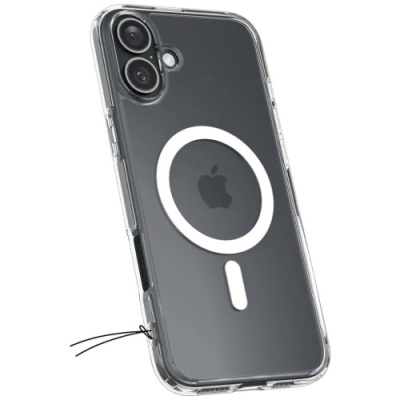 Купить чохол tpu+pc spigen ultra hybrid with magsafe для apple iphone 16 (transparent) онлайн