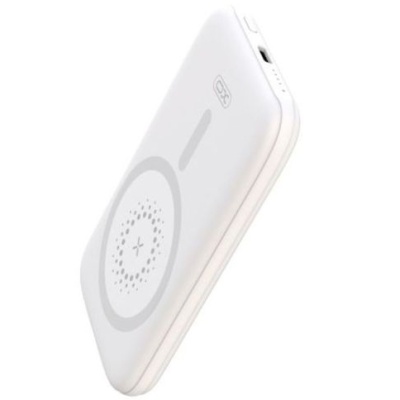 додаткова батарея power bank xo pr153 pd20w magnetic wireless 15w type-c 5000mah (білий) 