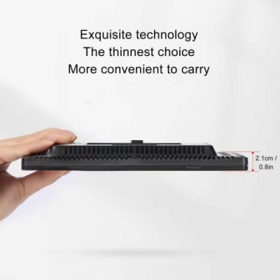 прямокутне студійне світло led-416 (8"/1 акб 2200mah) (чорний) 