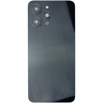 задня кришка для xiaomi redmi 12, midnight black (зі склом камери)