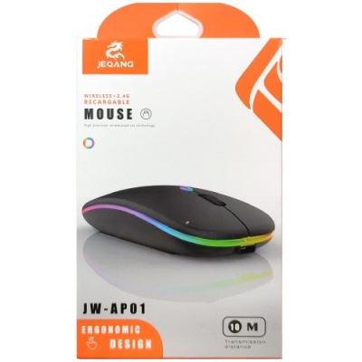 мишка бездротова jeqang jw-ap01 bt5.1+2.4g (чорний) 