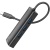 usb hub hoco hb42 4-in-1 (type-c to usb3.0*3+rj45 1gbps) (l=0.2m) (чорний) 