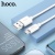 кабель hoco x87 magic silicone usb - microusb 2.4a/1m (білий) 