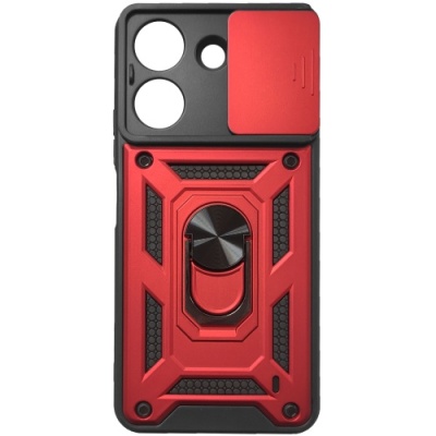 Купить чохол-накладка armor magnet camshield для xiaomi redmi 13c/poco c65 - red онлайн