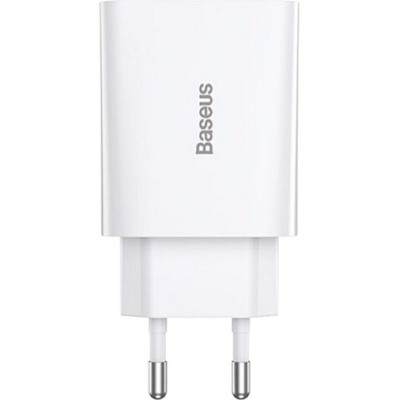 мережевий зарядний пристрій baseus speed mini (ccfs-sn02) 1type-c/20w/pd (білий) 