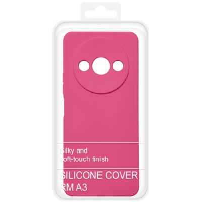 Купить силіконовий чохол soft silicone case для xiaomi redmi a3/poco c61 (малиновий) онлайн