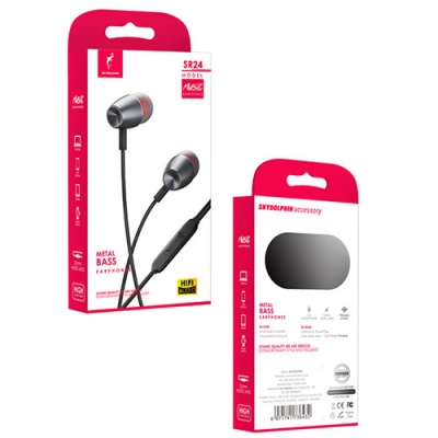 навушники skydolphin sr24 metal with mic gray 