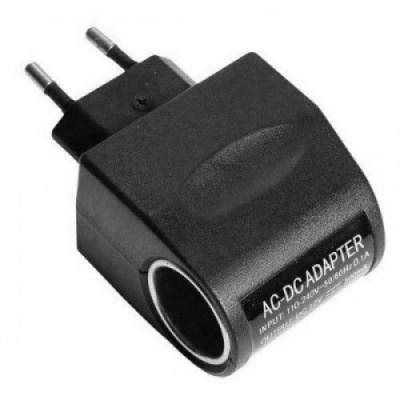 перехідник мережа / авто 500 mah (чорний) 