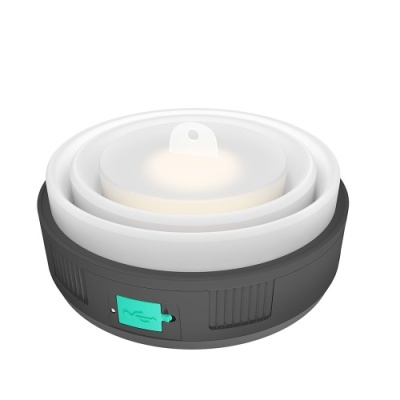 лампа кемпінгова ridea rd-l2500 powerbank 6000 mah (чорний) 
