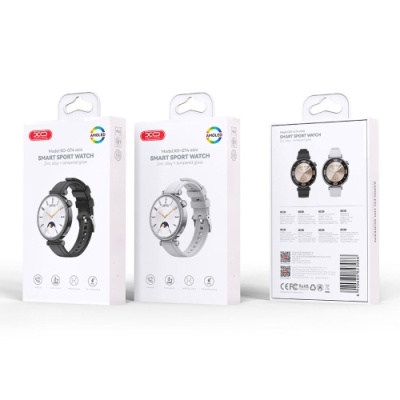 смарт-годинник xo gt4 mini amoled (чорний) 