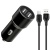 Автомобільний Зарядний Пристрій XO TZ08 2USB/2.1A + (USB - Type-C) (Чорний)
