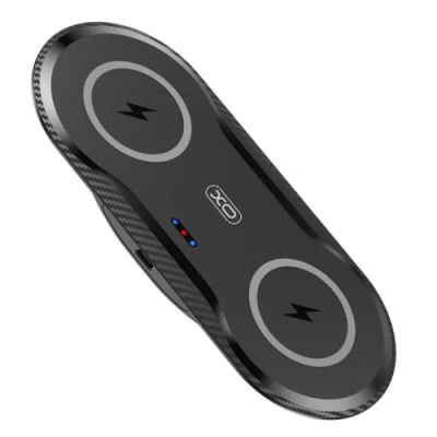 безпровідний зарядний пристрій xo wx025 20w 2 in 1 (чорний) 
