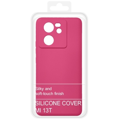 Купить силіконовий чохол soft silicone case для xiaomi 13t/13t pro (малиновий) онлайн