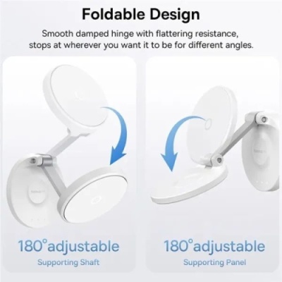 Автотримач Baseus MagPro Magnetic Foldable (B10564101211-00) (white)