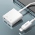 перехідник xo nbr172a lightning male - dual lightning (female) with control (білий) 