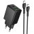 Мережевий Зарядний Пристрій Hoco N69 1USB/18W/QC3.0 + 1Type-C/20W/PD + (Type-C - Type-C) (Чорний) мережевий зарядний пристрій hoco n69 1usb/18w/qc3.0 + 1type-c/20w/pd + (type-c - type-c) (чорний)