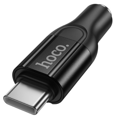 перехідник hoco upa35 type-c - jack 3.5 (чорний) 