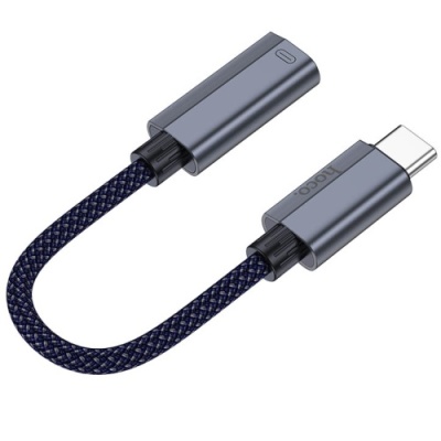 перехідник hoco ua29a type-c(male) to lightning(female) 0.15m (сірий) 