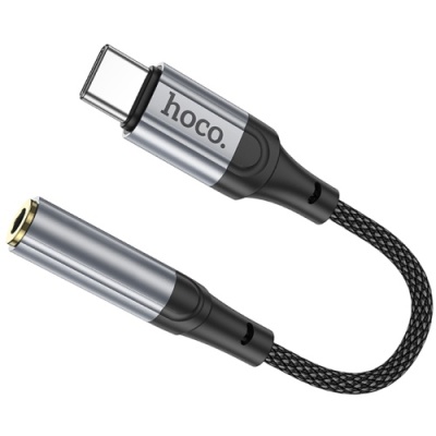 перехідник hoco ls36 type-c - aux (3.5mm)(female) (чорний) 