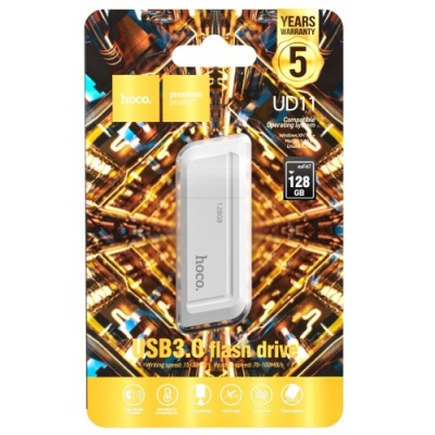 usb флеш-накопичувач hoco ud11 usb3.0 128gb (білий) 