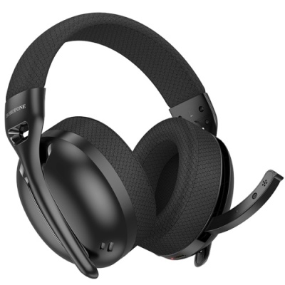 навушники для комп'ютера borofone bo30 magic light (bluetooth, type-c to 3.5 wired) (чорний) 