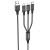 кабель hoco x76 3in1 usb - (lightning+microusb+type-c) 2.0a/1m (чорний) 