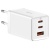 мережевий зарядний пристрій baseus gan5 pro fast charger (ccgp120202) eu 1usb/60w/qc4.0 + 2type-c/65w/pd + (type-c - type-c) 100w/1m (білий) 