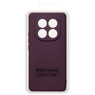Купить чохол soft silicone case full для xiaomi redmi note 14 pro 4g (бордовий) онлайн
