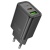 мережевий зарядний пристрій hoco n63 1usb/18w/qc3.0 + 1type-c/30w/pd (чорний) 