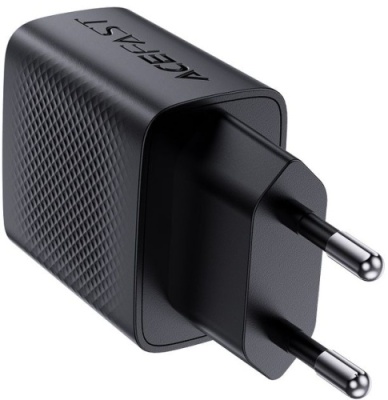 мережевий зарядний пристрій acefast a78 pd20w (1usb/1type-c) (чорний) 