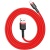 кабель baseus cafule usb - lightning 2.4a/1m (calklf-b09) (red-black) 