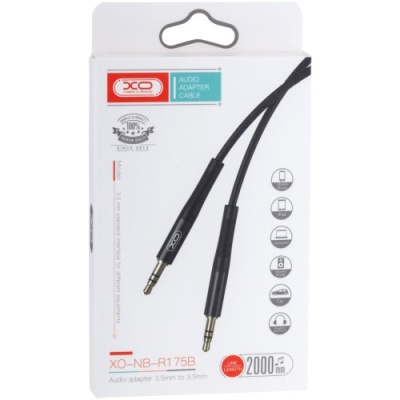 кабель aux xo nb-r175b 3.5mm to 3.5mm 2m (чорний) 