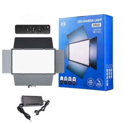 прямокутне студійне світло led e900 (10" / 2 акб 4400mah)(без акб) (чорний) 