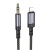 кабель aux borofone bl24 3.5mm(male) - lightning(male) 1m (сірий) 