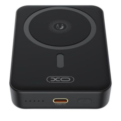 додаткова батарея power bank xo pr231 with magsafe 15w + pd20w 10000 mah (чорний) 
