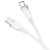 кабель hoco x109 silicone type-c - type-c 60w/1m (білий) 