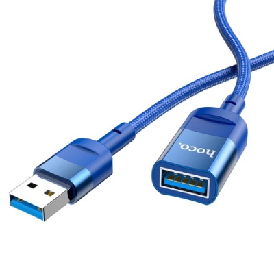 подовжувач usb hoco u107 usb male to usb female usb3.0 (синій) 