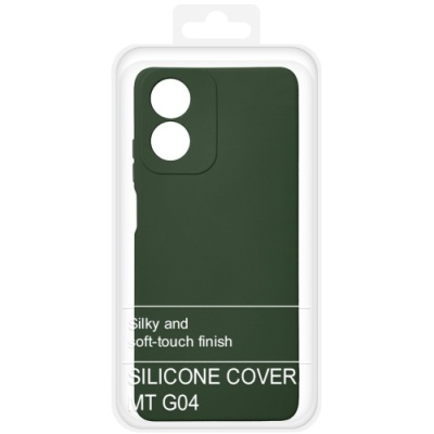 Купить силіконовий чохол soft silicone case для motorola g04/g04s/e14 (темно-зелений) онлайн