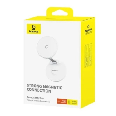 Автотримач Baseus MagPro Magnetic Foldable (B10564101211-00) (white)