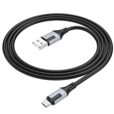 кабель borofone bx101 creator usb - microusb 2.4a/1m (чорний) 