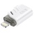 перехідник xo nb256e type-c female - lightning male (білий) 