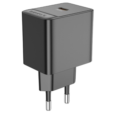 мережевий зарядний пристрій borofone bas15a erudite 1type-c/30w/pd (чорний) 